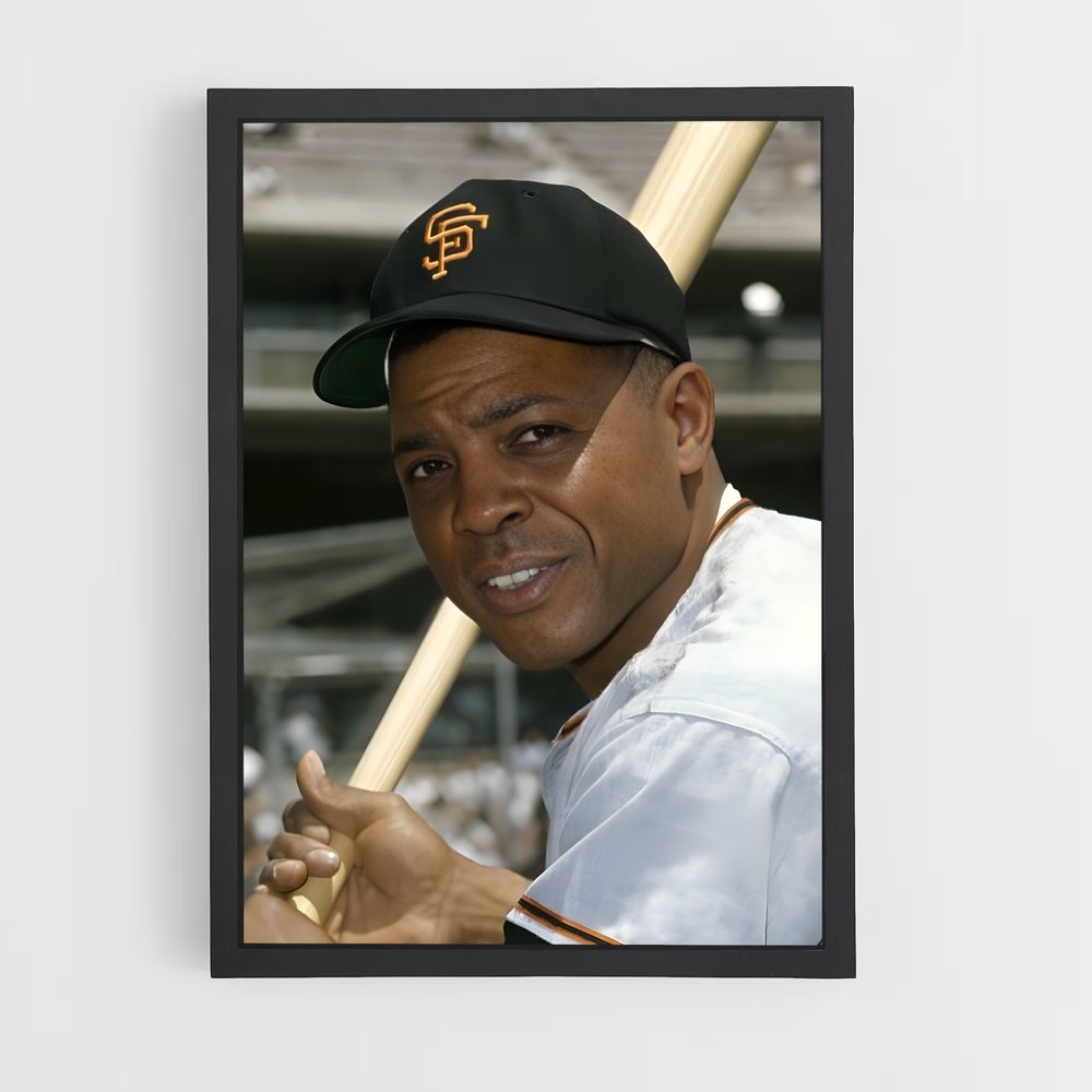 Poster Willie de mays – affiche Baseball (vue 2)
